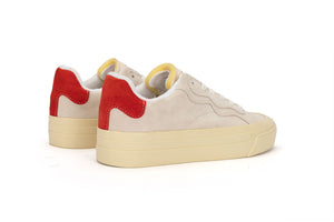 Men's No Name Suede Off White Red